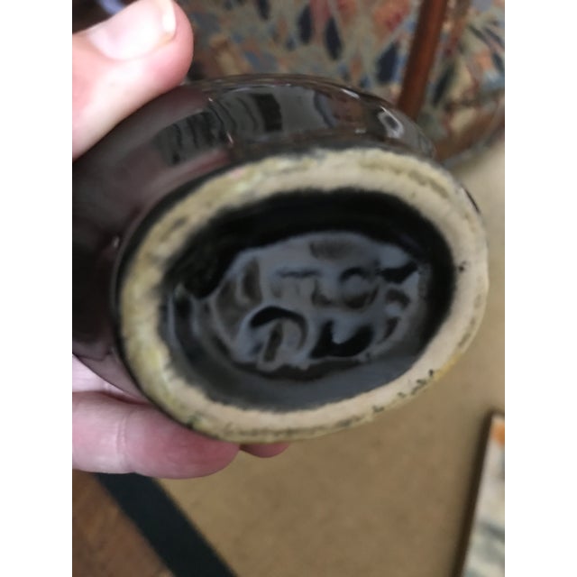Mid-Century California Pottery Modern Drip Glaze Pitcher For Sale In New York - Image 6 of 7