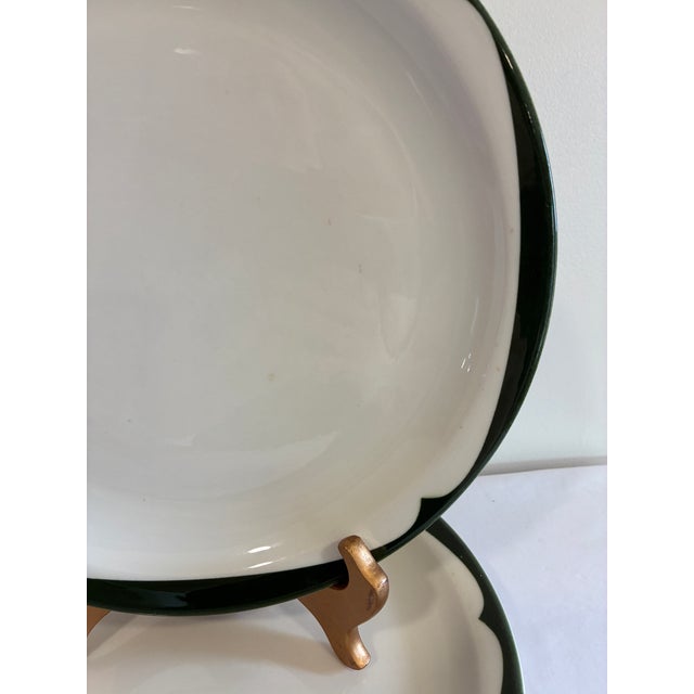 Vintage McNicol China Green Rim Restaurant Ware Plates, Set of 3 For Sale - Image 11 of 13
