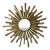 Gilt Metal Starburst Mirror For Sale