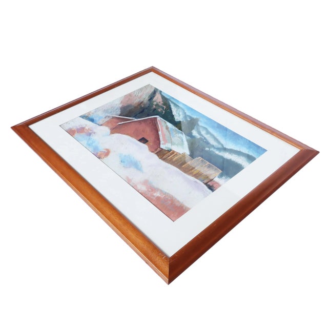 Contemporary Framed Southwestern Pastel on Paper For Sale - Image 3 of 8