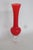Ruby Red Glass Vase With Clear Cut Pedestal Base Mid Century Modern Style 4883b For Sale - Image 4 of 13