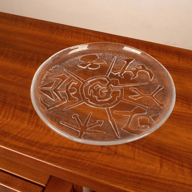 Sculptural Glass Plate by Arnaldo Pomodoro for Edizioni Ars D Milano, 1980s For Sale - Image 9 of 9