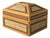 Wicker Linen Jewelry Box For Sale
