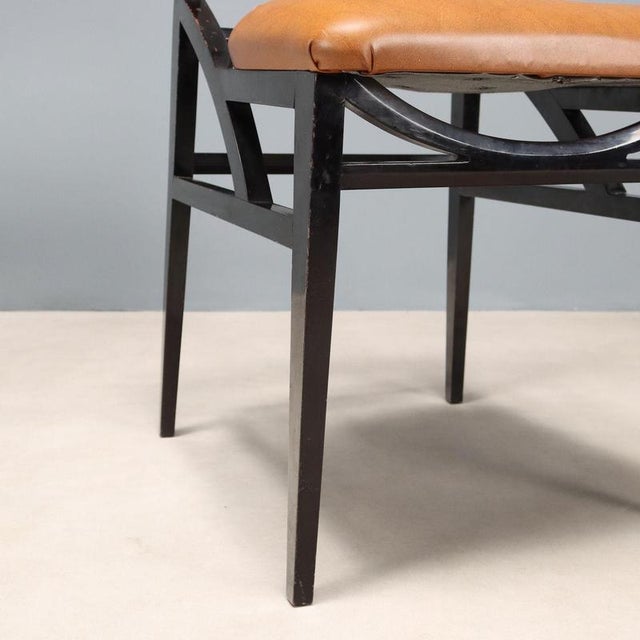 Brown Vintage Chairs in Beech, 1960s For Sale - Image 8 of 11