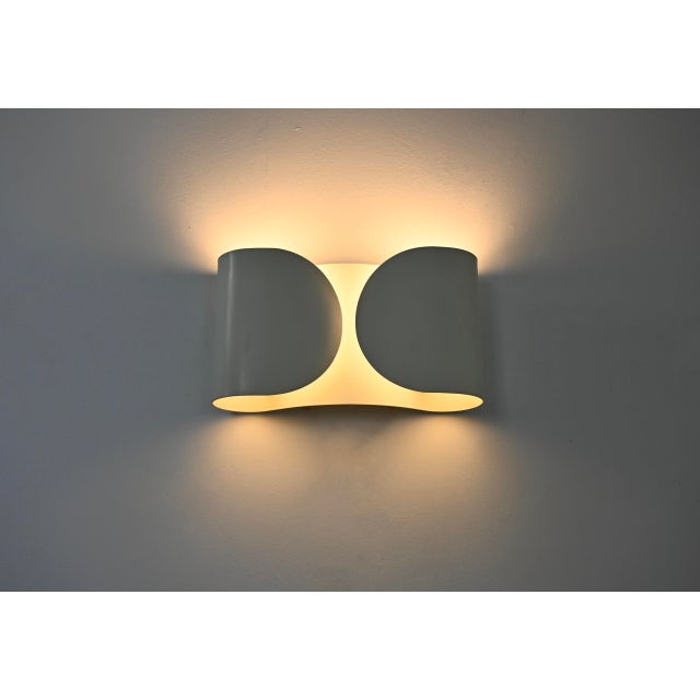 White White Foglio Wall Lamp by Tobia & Afra Scarpa for Flos, 1960s For Sale - Image 8 of 12