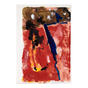 The Kiss - Abstract Figurative Composition in Acrylic by Ricardo De Silva