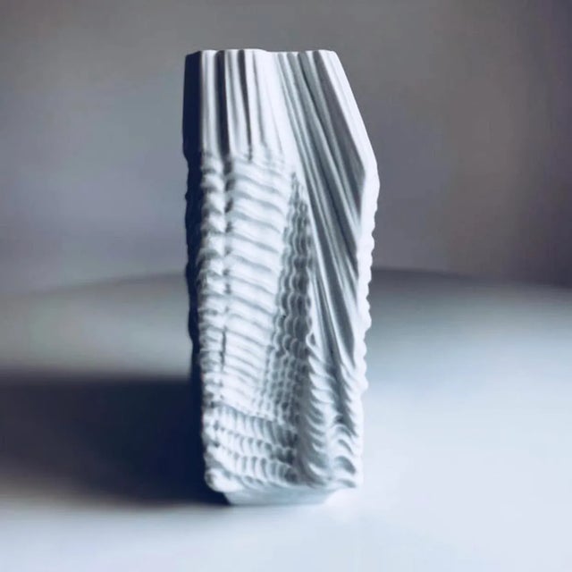 1960s Vintage Wave Vase by Martin Freyer for Rosenthal Studio Line For Sale - Image 5 of 9