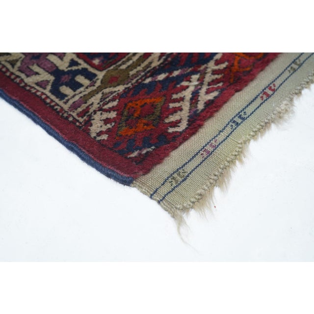 Traditional 1900s Antique Russian Yamud Bokara Rug-3′5″ × 4′2″ For Sale - Image 3 of 10