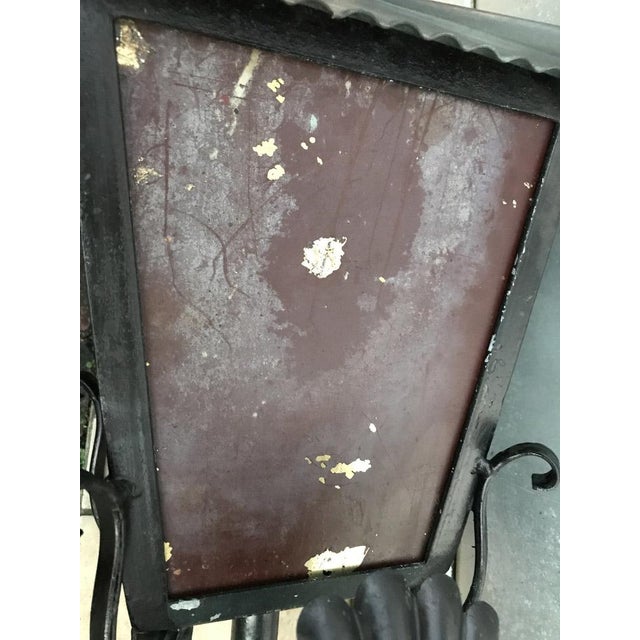 Exterior Lamp Metal and Copper Hand with Mirror, 1970s For Sale - Image 11 of 18