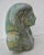 Traditional Stoneware Bust of Egyptian Pharoh Circa 1900 For Sale - Image 3 of 10