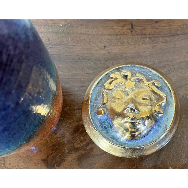 【 mku さま】vintage pottery case ❀ バラの絵 VTG Pal Wright Signed Studio Art Pottery Vase 5 1/4” KS