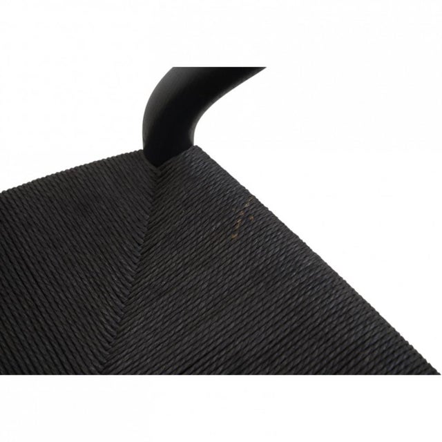 CH24 Wishbone Chairs in Black Lacquered Oak from Hans Wegner, 2000s, Set of 4 For Sale - Image 18 of 18