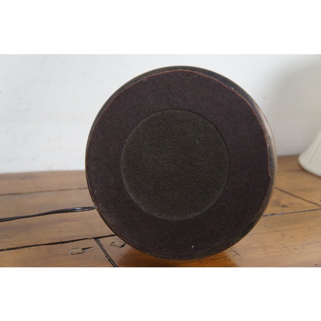 Vintage Frederick Cooper Brass Candlestick Candle Stand Table Lamp For Sale - Image 10 of 12