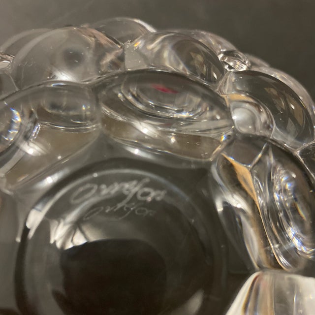Modern Orrefors Crystal Geometric Bowl For Sale - Image 9 of 10