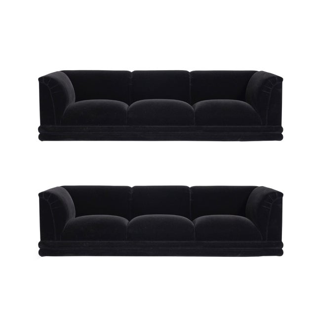 Jay Spectre Sofas on Chrome Bases For Sale