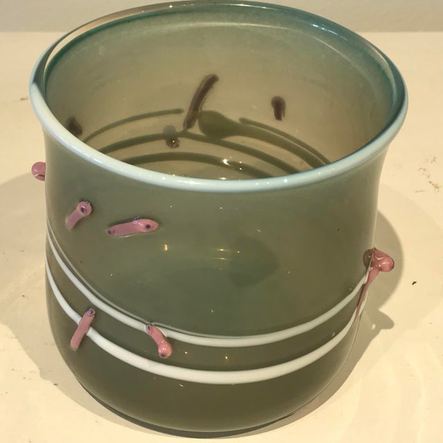 Lovely art glass vase perfect for small spaces.