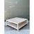 Wood Vintage White Wood Square Coffee Table For Sale - Image 7 of 12