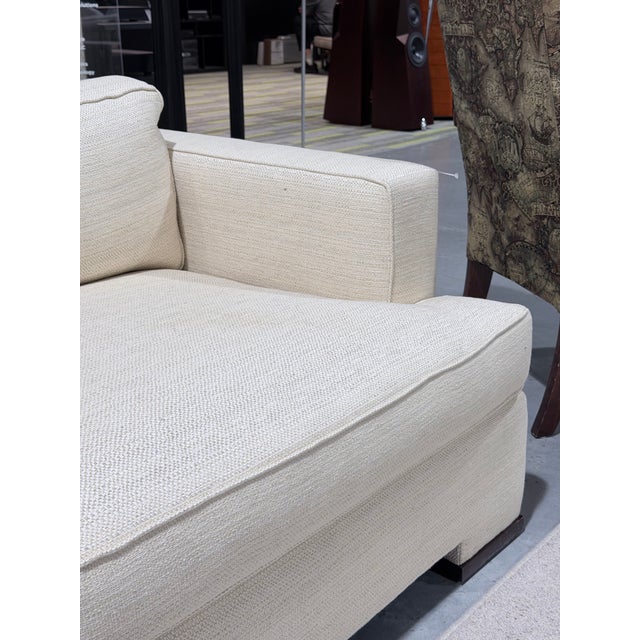 Hickory Chair Neutral Upholstered Track Arm Sofa For Sale In New York - Image 6 of 10