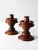 Vintage Turned Wood Candlesticks Pair For Sale - Image 10 of 10