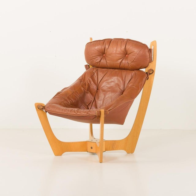 Luna Lounge Chair by Odd Knutsen for Hjellegjerde, Norway, 1970s For Sale - Image 10 of 18