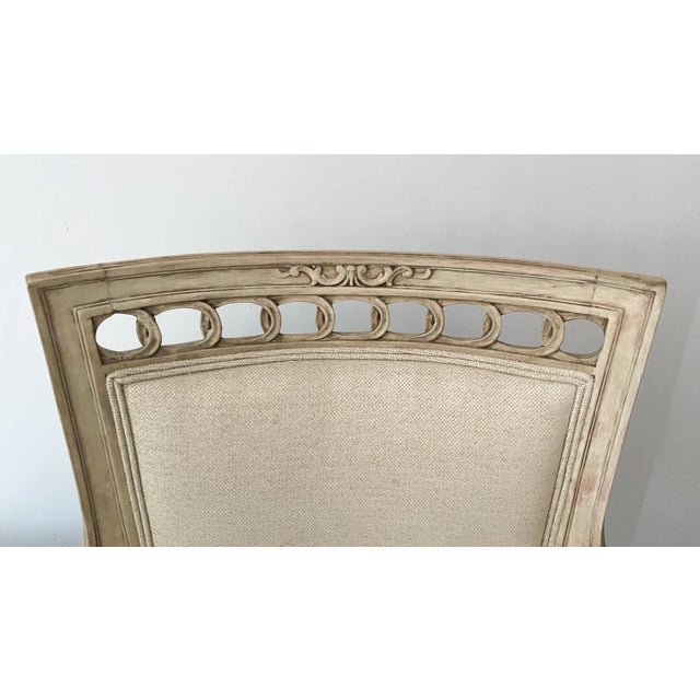 Antique French Neoclassical Armchairs-A Pair For Sale In Los Angeles - Image 6 of 13