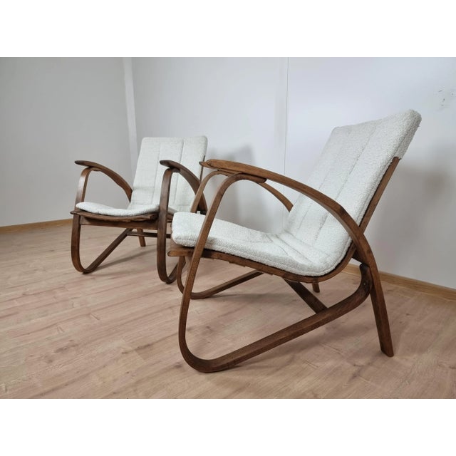 Beige Set of Armchairs by Jan Vanek For Sale - Image 8 of 9