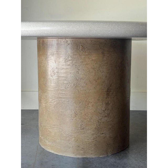 Postmodern Postmodern Bullnose Terrazzo Dining Table For Sale - Image 3 of 5
