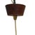 Scandinavian Teak and Curved Glass Pendant Light, 1960s For Sale - Image 4 of 11
