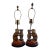 Pair Vintage Ceramic Monkey Lamps For Sale