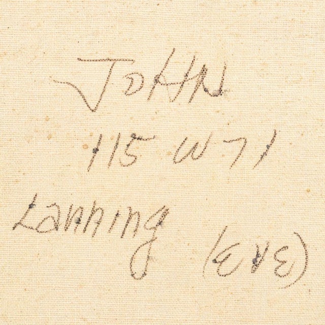 Mid 20th Century John Braden Seated Female Nude Oil on Canvas For Sale - Image 5 of 8