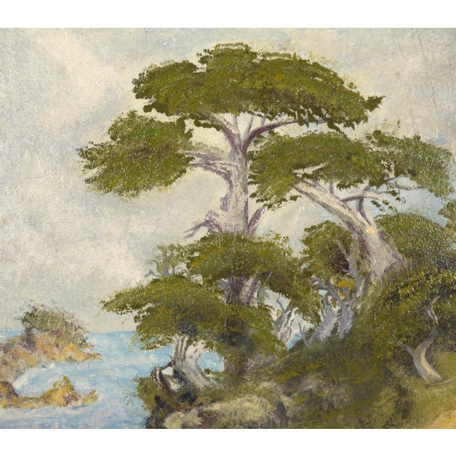 Paper Cliffs and Cypresses at Pt. Lobos, California - Seascape Charles F. Cummins 1929 For Sale - Image 7 of 9