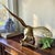 Brass Vintage Solid Brass Eagle | Mid-Century Brass Bird Figurine | 12" Wingspan | Hollywood Regency Decor | Traditional Office Shelf Accent For Sale - Image 8 of 8