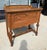 American Early 20th Century J.B. Van Sciver Co. Refinished Antique Oak Server & Turned Legs For Sale - Image 3 of 12