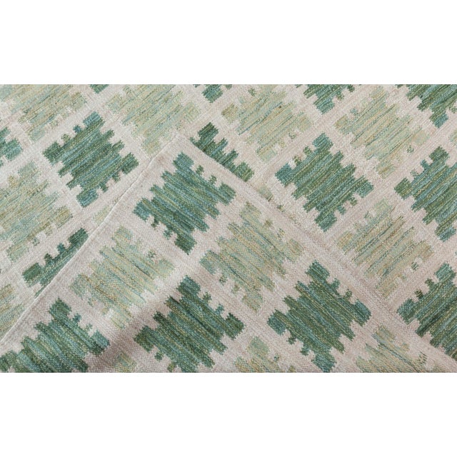 Textile Modern Swedish Flat Weave Rug by Doris Leslie Blau For Sale - Image 7 of 9