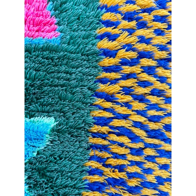 1990s Moroccan Berber Vintage Handknotted Runner Rug For Sale - Image 5 of 10