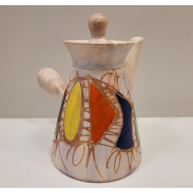 Coffee and Tea Service from Vallauris Ceramics, 1950s, Set of 15 For Sale - Image 10 of 18