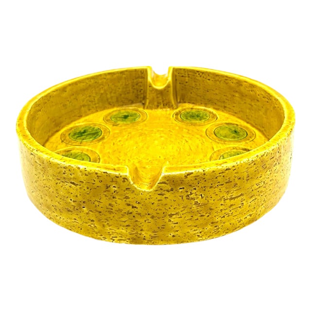 Mid 20th Century Italian Glazed Ceramic Ashtray For Sale