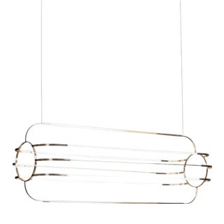 Charlotte Pendant in Brass with Gold Finish by Moss Objects For Sale