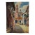 Early 20th Century Mediterranean Cityscape Watercolor Unframed For Sale