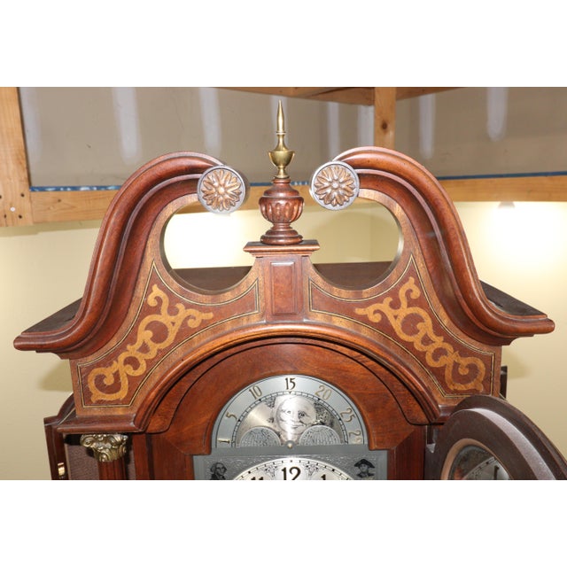 Ridgeway “Victory at Yorktown” Bicentennial Grandfather Clock, No. 680 of 1,000, 1983 For Sale - Image 14 of 17