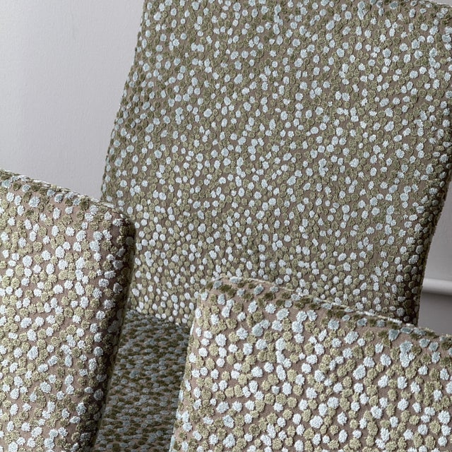 1980s Set of 8 Mandarin Chairs Attributed to Ettore Sottsass for Knoll in Pollack Prosecco, Circa 1980s For Sale - Image 5 of 9