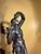 Baroque 19th Century Italian Grand Tour Patinated Bronze Figure "Follower of Bacchus" on the Marble Base For Sale - Image 3 of 12