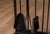 1960s Mid Century Modern Four-Piece Fireplace Tool Set With Stand by Pilgrim For Sale - Image 5 of 8