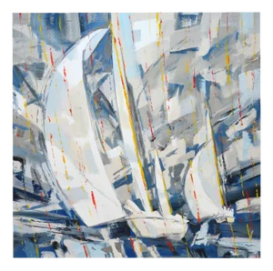 Iryna Kastsova, Regatta 37, 21st Century, Acrylic on Canvas