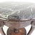 Antique Round Mahogany Side Table with Green Veined Marble Top, 1890s For Sale - Image 15 of 18
