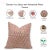 Fabdivine Traditional Block Print Pillow Cover 16x16 Inch Duck Canvas-Tulsi Buti For Sale - Image 4 of 4