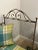 1960s 1960s Vintage French Settee, Metal With Silk Cushions For Sale - Image 5 of 6