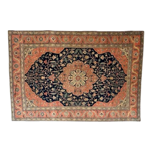Antique Persian Tabriz. 8'1" X 11'7" For Sale