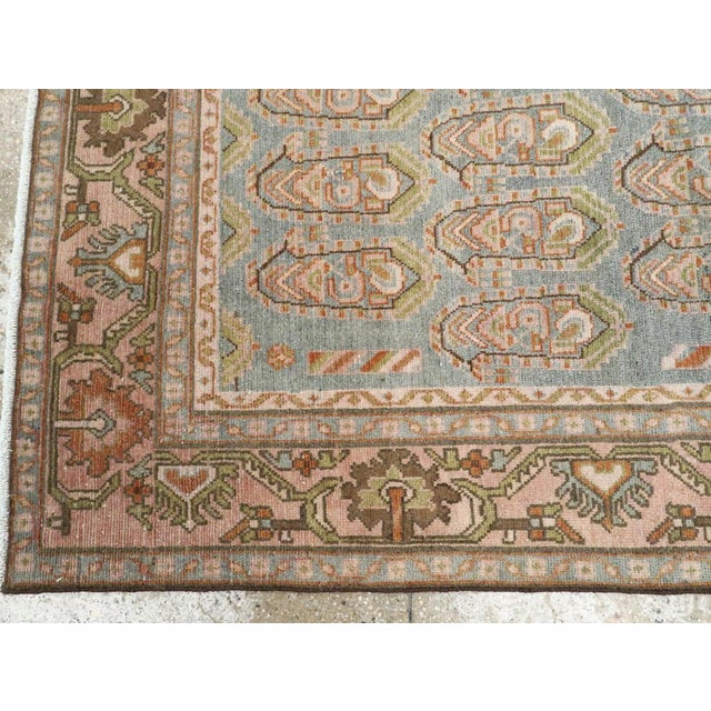 Mid 20th Century Galerie Shabab Collection Mid-20th Century Persian Malayer Accent Rug For Sale - Image 5 of 6