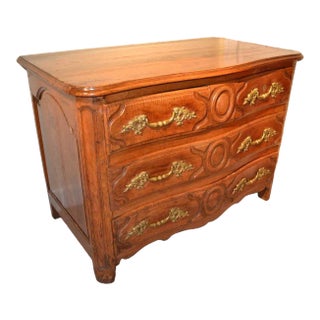 French Regence Walnut Provincial Commode For Sale